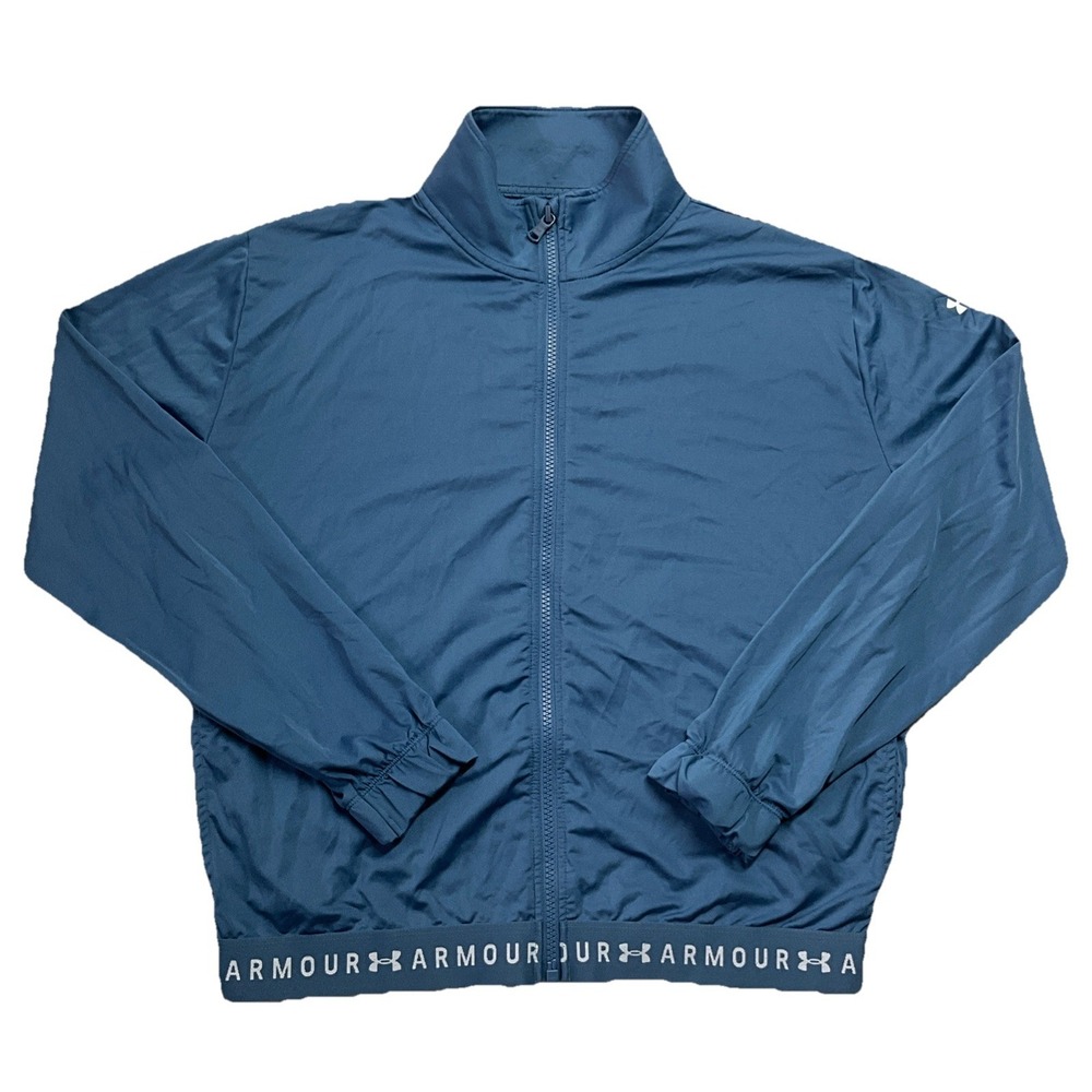 Under Armour Full‎ Zip Long Sleeve Jacket Womens S Blue